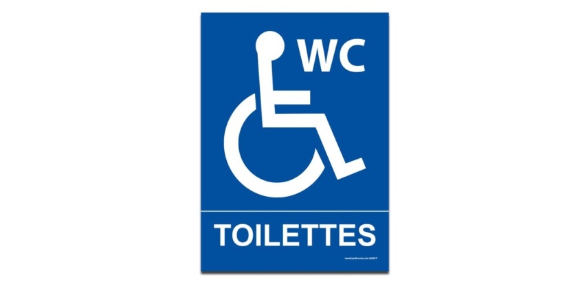 Panneau Toilettes Handicapés