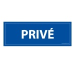 Signalisation d'information - PRIVE - 210 x 75 mm - PVC