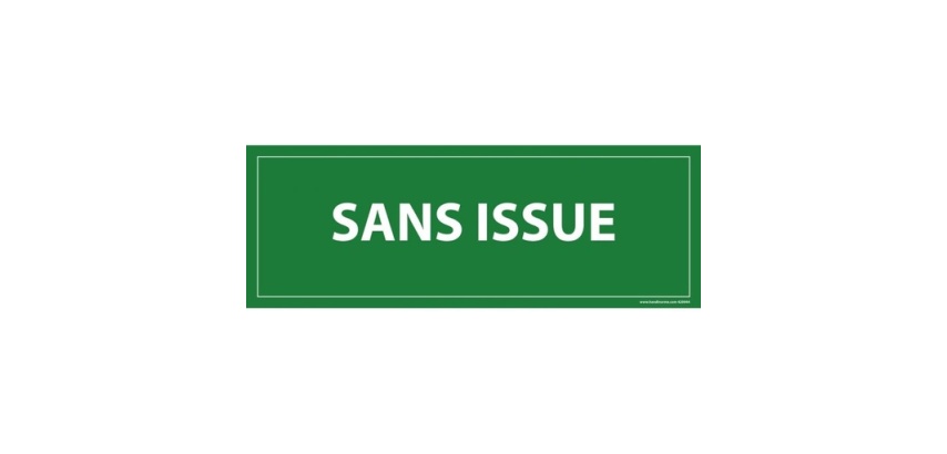 Panneau Sans issue