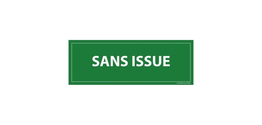 Panneau Sans issue