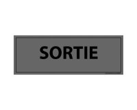 Signalétique d'information Entreprise - Sortie - 210 x 75 mm