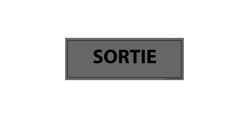 Signalisation d'information - SORTIE - 210 x 75 mm