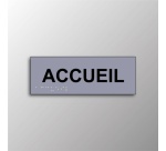 Plaque en relief et braille ACCUEIL