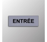 Plaque en relief et braille ENTREE