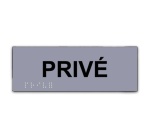 Plaque en relief et braille PRIVE