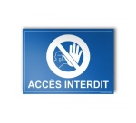 Plaque gravée - ACCES INTERDIT