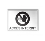 Plaque gravée - ACCES INTERDIT