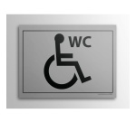 Plaque Gravée - WC pour PMR - 10x14cm