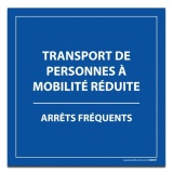 Plaque magnétique pour véhicule - Transport PMR, arrêts fréquents