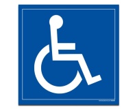 Plaque magnétique pour véhicule handicapé