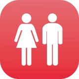 Plaque PLEXI Mixte Homme/Femme - 120 x 120 mm  (Rouge)