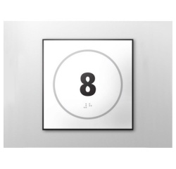 Panneau en relief et en braille - Numéro 8
