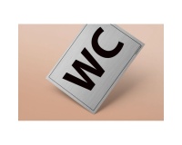 Plaque gravée WC - 10x14cm