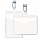 Porte-badges avec clip métallique - par 25
