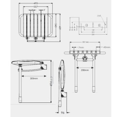 Siège de douche escamotable  (copie)