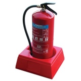 Socle base pour un extincteur  (Rouge)