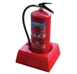 Socle base pour un extincteur  (Rouge)