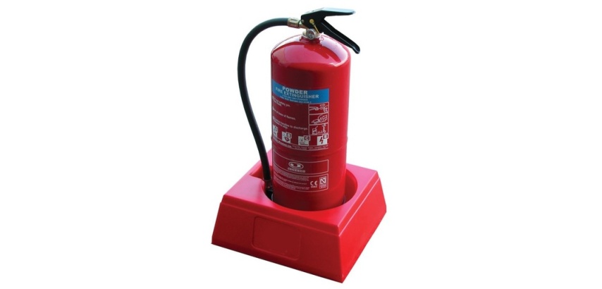 Socle base pour un extincteur  (Rouge)