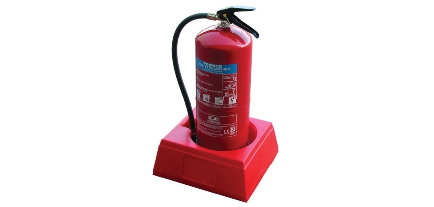 Socle base pour un extincteur  (Rouge)
