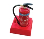 Socle base pour un extincteur  (Rouge)