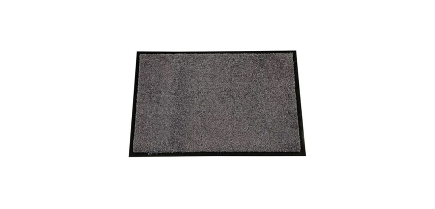 Tapis d'accueil haute performance pour passage intense - 60 x 80 cm - Gris