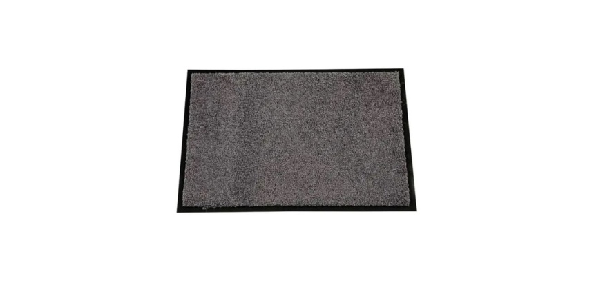 Tapis d'accueil haute performance pour passage intense - 60 x 80 cm - Gris