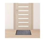 Tapis d'accueil haute performance pour passage intense - 60 x 80 cm - Gris