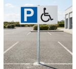 Kit panneau de parking - P symbole PMR