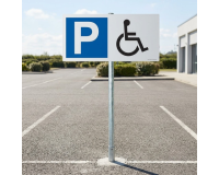 Kit panneau de parking - P symbole PMR