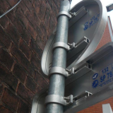 Brides de Fixation pour Poteau Rond de Ø76 mm
