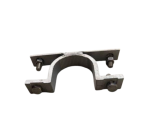 Bride double pour poteau 60 mm ou 80 mm fixation recto verso  (Pour poteau rond diamètre 60 mm)