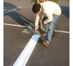 Pochoir pour marquage au sol spécial lignes droites - PVC souple