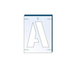 Pochoir Lettres  Chiffres PVC - 2,5 cm, 5cm, 7,5cm ou 10 cm