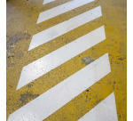 Pochoir  PVC bandes - passage piéton ou zébra (Bandes 45°)