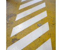 Pochoir  PVC bandes - passage piéton ou zébra (Bandes 45°)