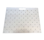 Gabarit de perçage acier pour clous podotactiles