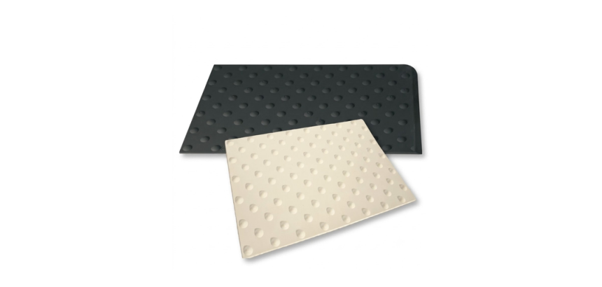 Dalle podotactile polyuréthane Blanche WATLEX - A coller - 3  (445 x 400 mm)