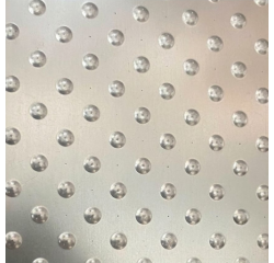 Dalle podotactile TOLPLOT en acier galvanisé - 825 x 420 mm - Int/Ext