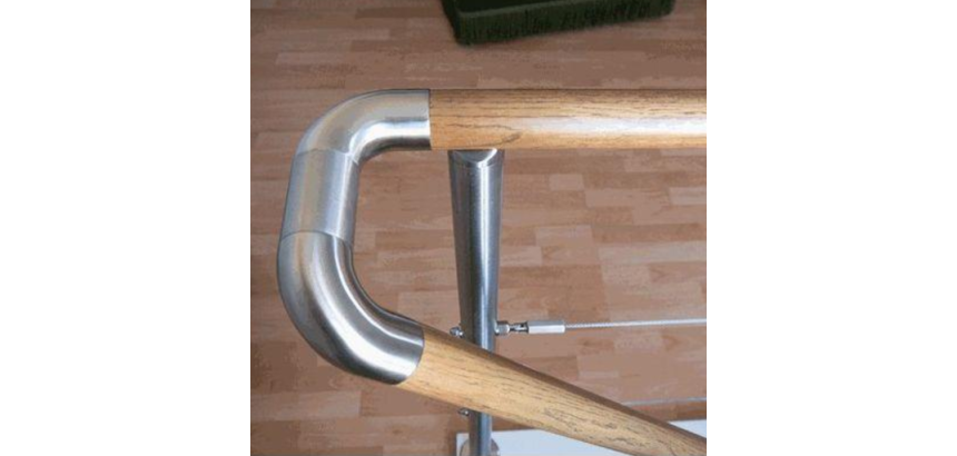Coude à 90° pour main courante WOODY