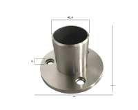 Platine à emboîter pour poteau INOXI (80 mm)