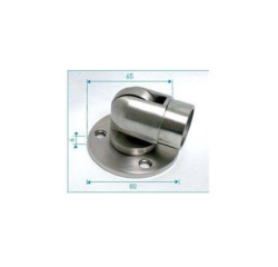 Platine articulée pour départ mural INOXI