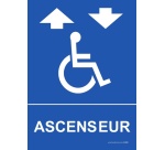 Panneau - Ascenseur - handicapé