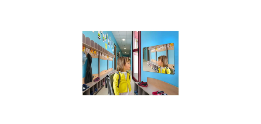 Miroir pour sanitaire incassable PLEXICHOK - 400 x 600 mm