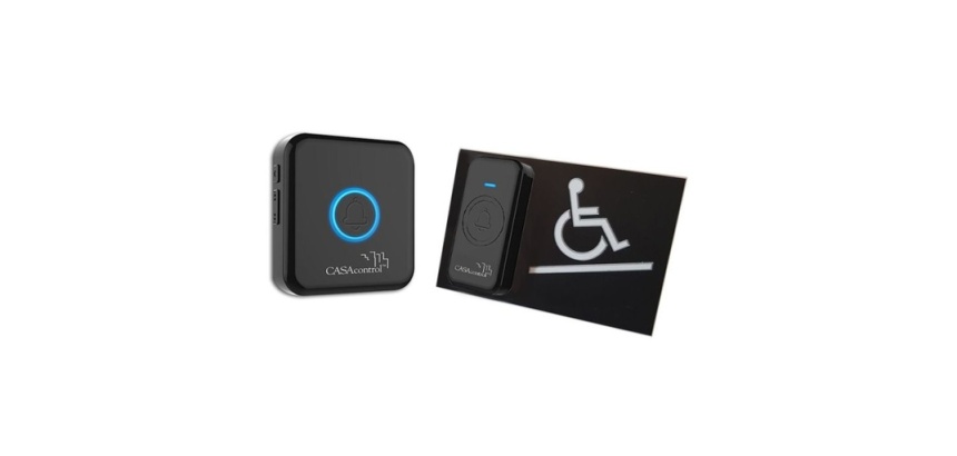 Carillon d'Appel pour Rampe d'Accès Mobile en RELIEFBRAILLE  (AVEC, Noir)