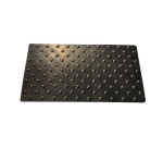 Dalles podotactiles en caoutchouc 1.5 - 420 x 800 mm - Jaune, Noir, Gris  (par lot de 2, Jaune)
