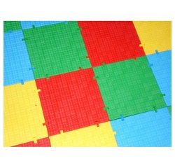 Dalles de sol de sécurité jeu enfant - DALLE  (Rouge)