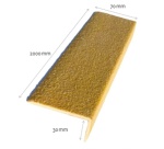 Nez de marche antidérapant Polygrain XL 70 x 30 x 1900 mm