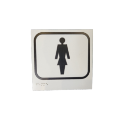 Panneaux FEMME - 150 x 150 mm - relief et braille