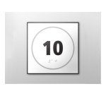 Panneau porte - NUMERO 10 - relief et braille