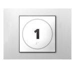 Panneau porte - NUMERO 1 - relief et braille